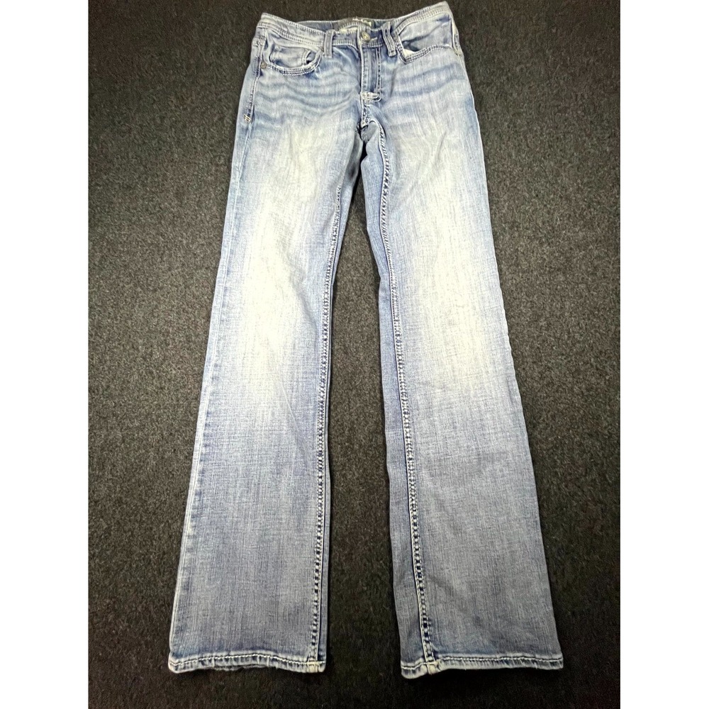 BKE Jake Bootcut Jeans Men's 29L Blue Denim Cotton Stretch Mid Rise 5 Pockets